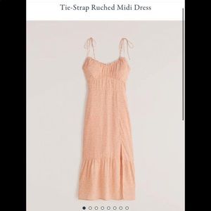 Abercrombie tie strap midi dress